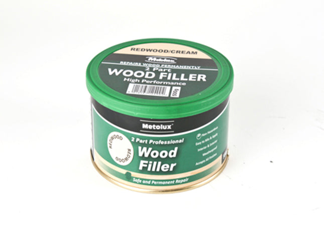 Metolux 2 Part Styrene Free Wood Filler Redwood / Light - 275ml (Box of 6)