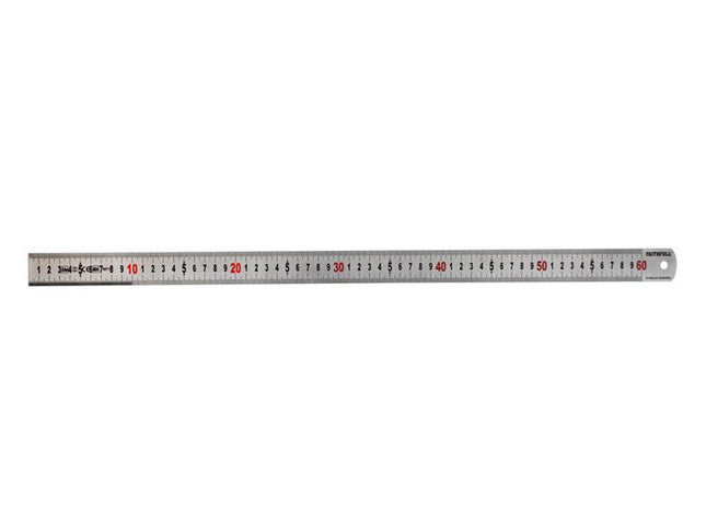 Faithfull Matt Silver Measuring Rule 600Mm