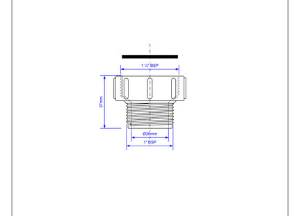 McAlpine S12C 1¼" BSP Female x BSP Male Coupling