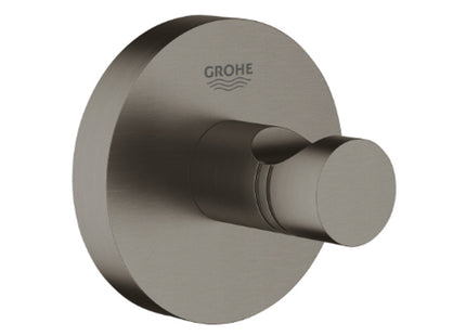 Grohe Essentials Robe Hook Brushed Hard Graphite - 40364AL1 - Stylish Bathroom Accessory