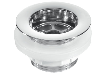 McAlpine Back Nut Bath Waste CP Plastic Flange 1 CP Plug CW5