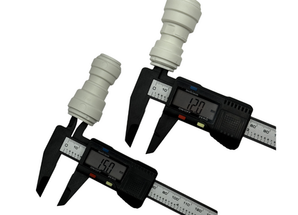 John Guest Speedfit 15mm Female to 12mm Female Reducer PPM201512W (Pack of 2)