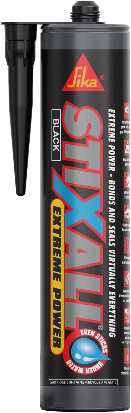 Everbuild Sika Stixall Extreme Power Cartridge Anthracite 290ml
