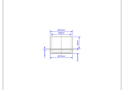 McAlpine S23MR 1¼" Temporary Blanking Off Cap for waste pipe