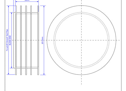 McAlpine CAP100 110mm Blanking Off Cap