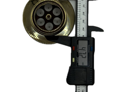 McAlpine BATHGRID-GP Bath Overflow Grid Gold Plated