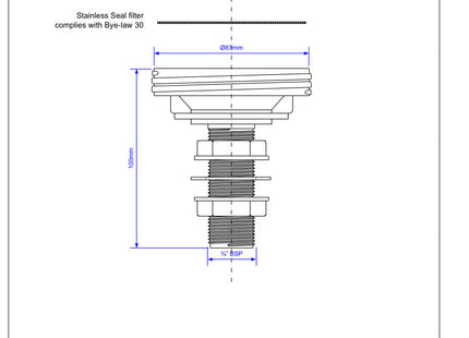 McAlpine R31 ¾" Screened Tank Breather