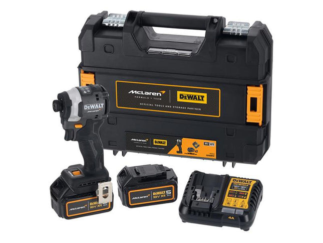 Dewalt Dcf85mp2t Mclaren F1 Xr Brushless 1/4In Impact Driver 18V 2 X 5.0Ah Li-Ion