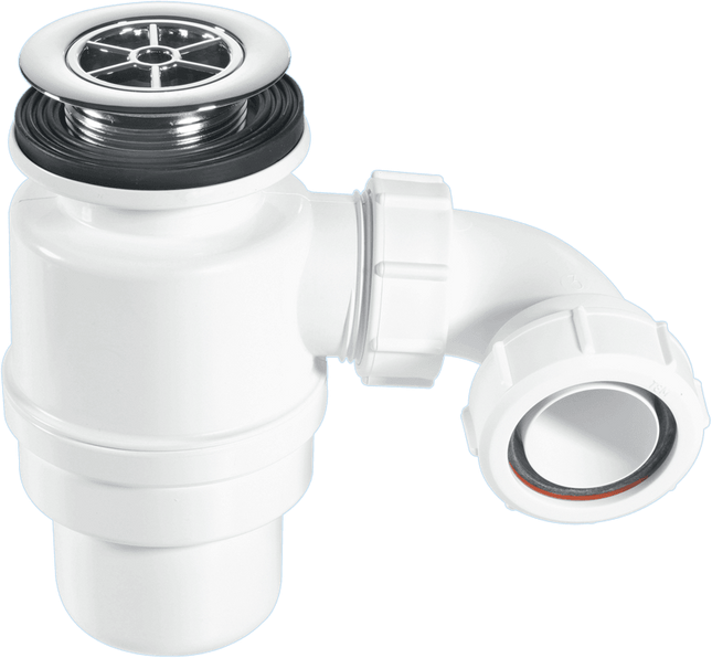 McAlpine STW10-RB 80mm Water Seal Resealing Shower Trap with Multifit Outlet