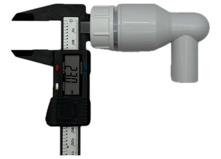 McAlpine R29-NRV 90° Elbow with integral Non-Return Valve Plain Tail Inlet x 19/23mm Universal Outlet