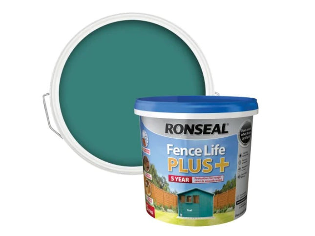 Ronseal Fence Life Plus+ Teal 5 Litre