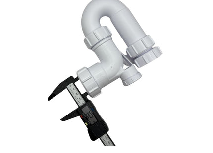 McAlpine ASA10V-FS 75mm Water Seal Adjustable Inlet Tubular Swivel Anti-Syphon (Silentrap) 'P' Trap Universal Outlet Fixed Stalk