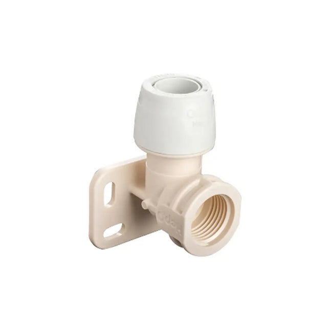 Hep20 KL Wall Plate Elbow 22mm x 3/4" - KL6-22 for Plumbing