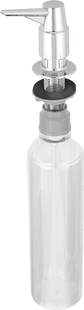 McAlpine SOAP-CP Soap Dispenser for Sink:½ litre bottle with Chrome Plated Plastic Top