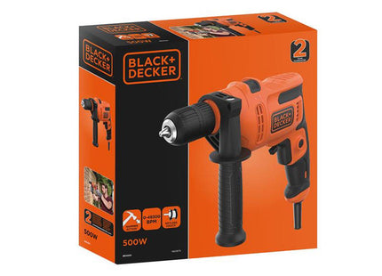 Black + Decker Beh200 Electric Hammer Drill 500W 240V - BEH200-GB - Perfect for DIY and trade