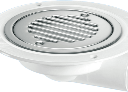 McAlpine Round Untrapped Gully with Stainless Steel Cover 1.5'' Solvent x 75mm High  USG3SS-SL-SC