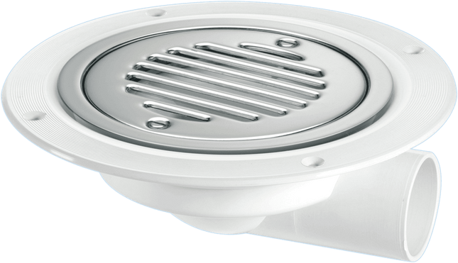 McAlpine Round Untrapped Gully with Stainless Steel Cover 1.5'' Solvent x 75mm High  USG3SS-SL-SC