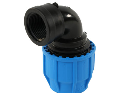 John Guest MDPE Compression Female Threaded Elbow - 20mm x 1/2"