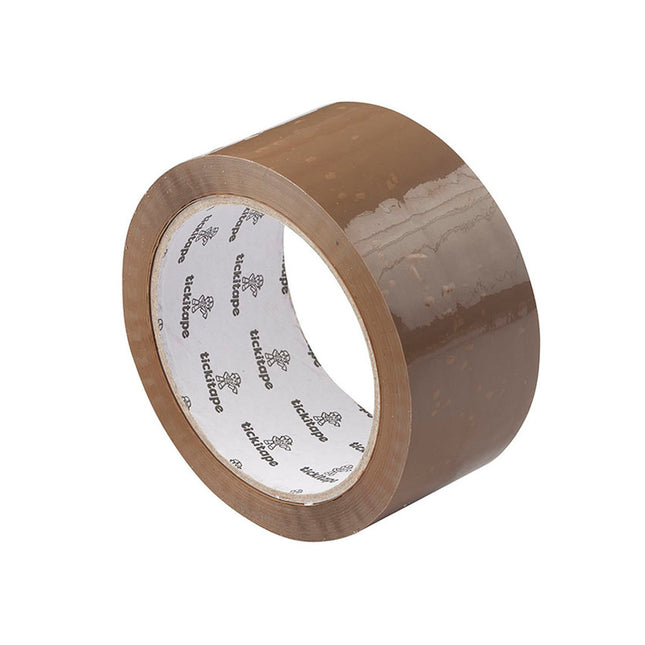 Unifix Buff Low Noise Parcel Tape 48mm x 66m - ZZV58768 - Perfect for Shipping