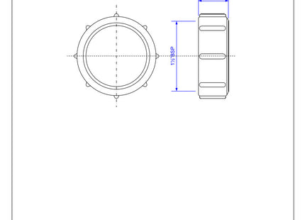 McAlpine T8B 1½" BSP Compression Nut