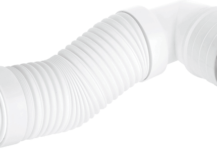 McAlpine WC-CON8F-S-BTW 97-107mm Inlet 90° Flexible WC Connector for Back to Wall WC Pan for Installation in Horizontal Position