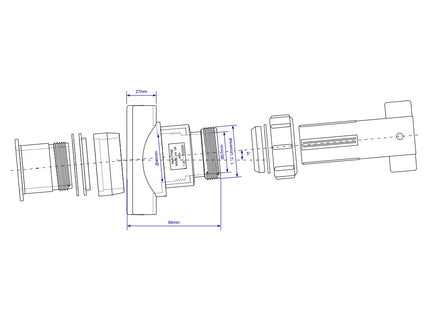 McAlpine BOSSCONN110-BL Mechanical Soil Pipe Boss Connector