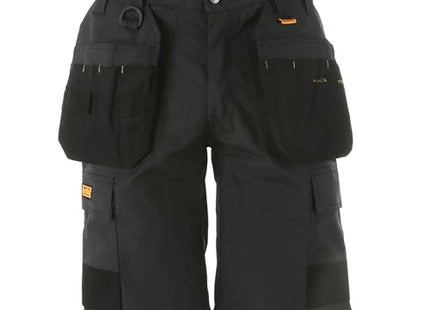 DEWALT Cheverley Lightweight Grey Polycotton Shorts Waist 36In