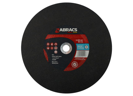 Abracs Proflex Flat Metal Cutting Disc - 355 x 2.8 x 25.4mm (Box of 25)