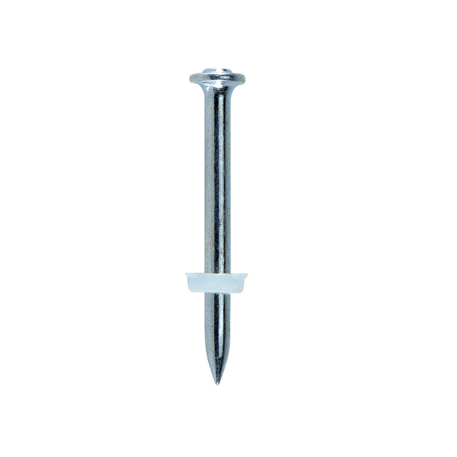 JCP Fixings Plastic Washered Drive Pins - 32 x 3.8mm (Box of 100)