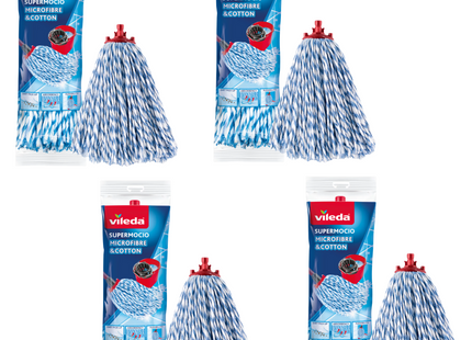 Supermocio Microfibre & Cotton Refill (Pack of 4)