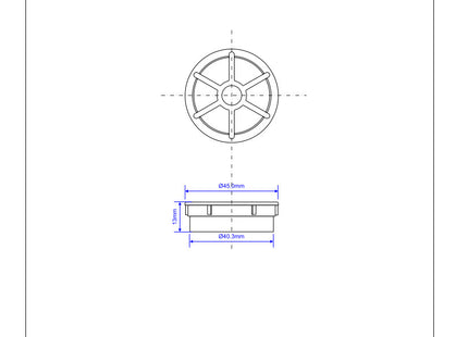 McAlpine STWGR-CP 1½" Shower Grid