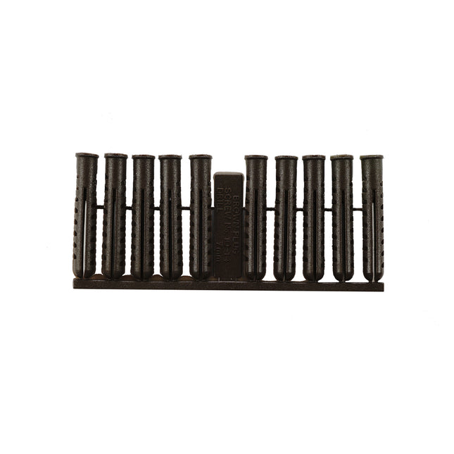 JCP Fixings Jcp Premium Plastic Plugs Brown - 7.0 x 37mm (Box of 1000)