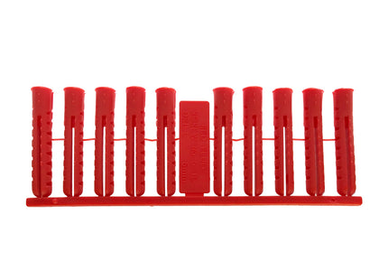 JCP Fixings Jcp Premium Plastic Plugs Red - 6.0 x 37mm (Box of 1000)
