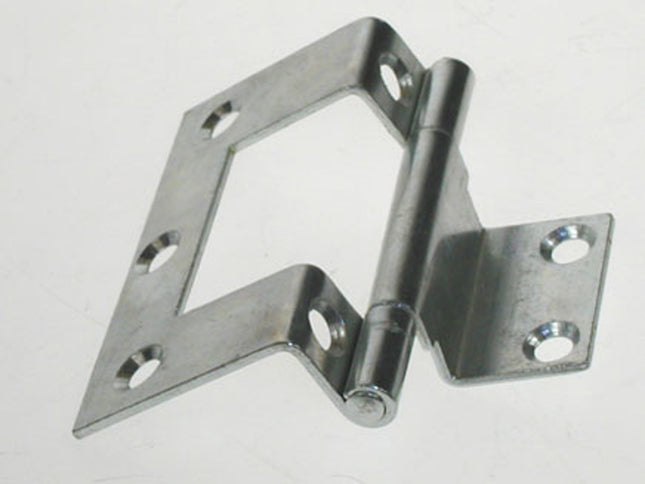 Owlett-Jaton Pressed Steel 107 Cranked Cabinet Hinge Bright Zinc Plated - 63mm / 2.1/2" (Box of 10)
