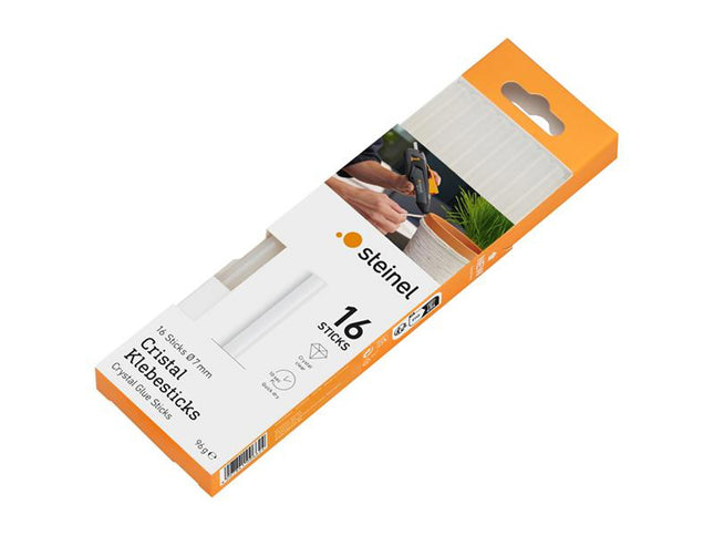 Steinel Crystal Glue Sticks Ø7mm Crystal 96G (Pack 16)