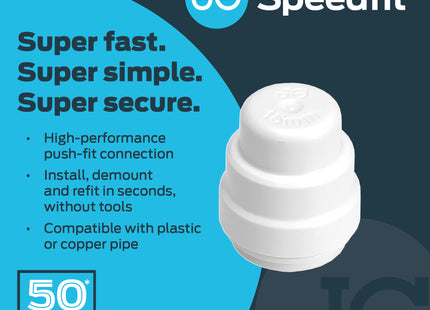 John Guest Speedfit Stop End 15mm (Pack of 20)
