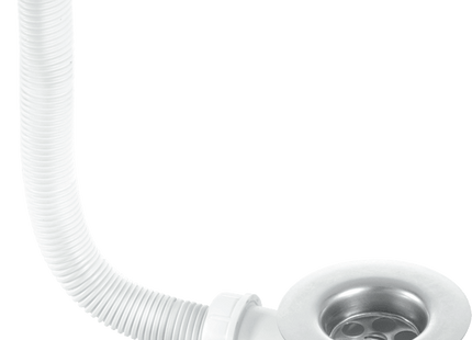 McAlpine FSW2P Sink Combined Waste and Overflow - Nut and Bolt Overflow Connection