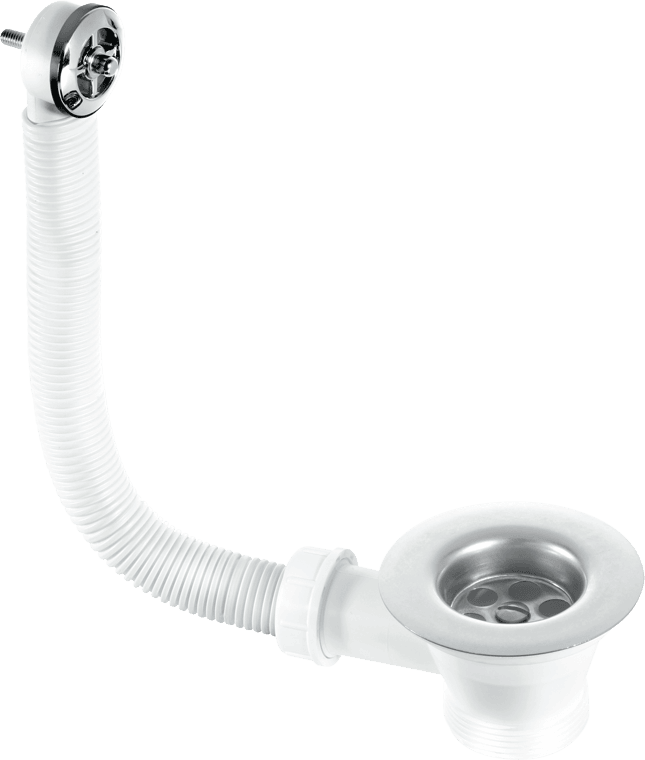 McAlpine FSW2P Sink Combined Waste and Overflow - Nut and Bolt Overflow Connection