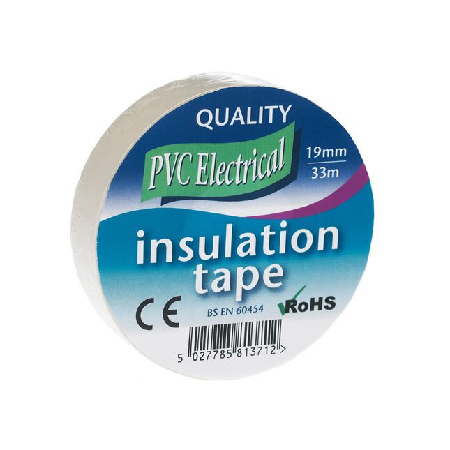 Ultratape White Pvc Insulating Tape 19mm x 33M (Box of 8)