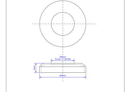 McAlpine S17 1¼" Flange for HDPE Pipe