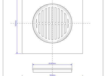 McAlpine White ABS Tile and Removable Grid 150mm × 150mm MDTOP-WH