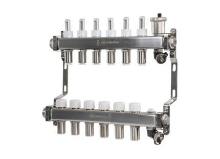 John Guest Speedfit 15mm 6 Port UFH Manifold - JGUFHMAN6/4 - For Efficient Heating
