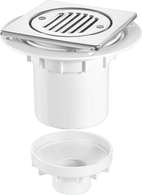 McAlpine TSG2T6SS 75mm Water Seal Gully with Vertical Outlet for Tiled or Stone Floors