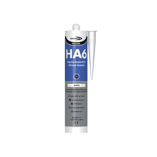 Bond-It Bdha6wh Hm Rtv Marine Silicone. White. Size 310ml. (Box of 25)