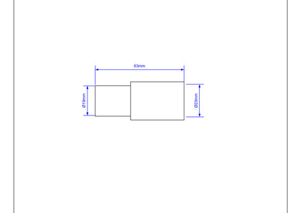 McAlpine R13 ABS Adaptor to convert 19mm connections on R12 and R15 fittings up to 25mm OD pope