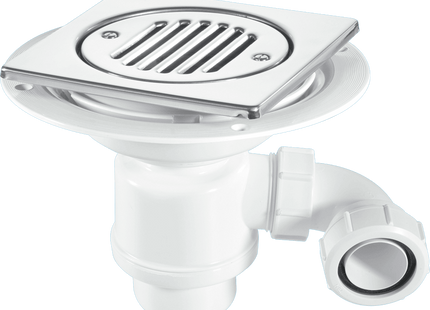 McAlpine TSG1T6SS-STW2R 50mm Water Seal Resealing Trap for Tiled or Stone Floors