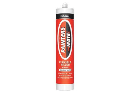 Geocel Painters Mate Flexi Acrylic White 310ml - Quick Drying Flexible Filler
