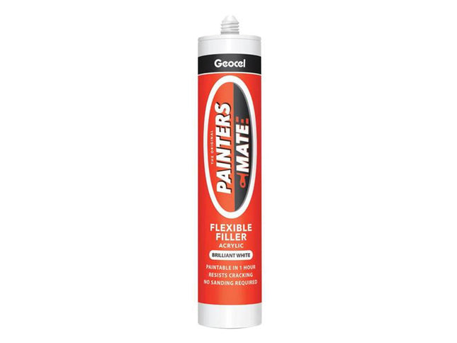 Geocel Painters Mate Flexi Acrylic White 310ml - Quick Drying Flexible Filler