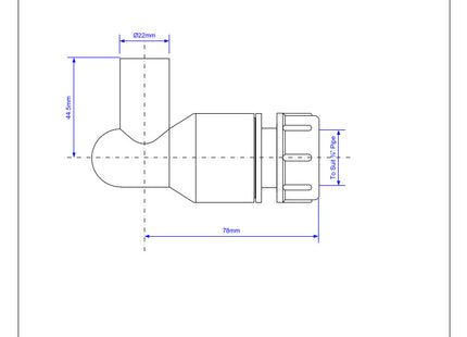 McAlpine R29-NRV 90° Elbow with integral Non-Return Valve Plain Tail Inlet x 19/23mm Universal Outlet