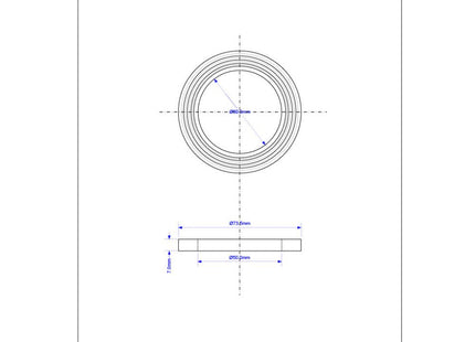 McAlpine PWW2 1½" Backnut Washer